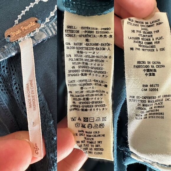 Free People It’s Now or Never Mini Night Out Dress in Teal Jewel Size L - Picture 12 of 16